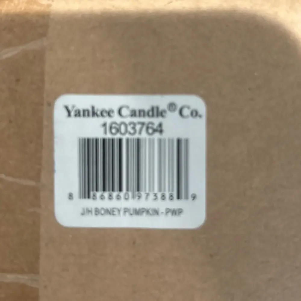 1YANKEE CANDLE Boney Bunch Pumpkin Candy Dish Jar Candle Holder PWP 2018 RETIRED